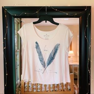 Soft and Sexy Flowy Graphic Tee-American Eagle